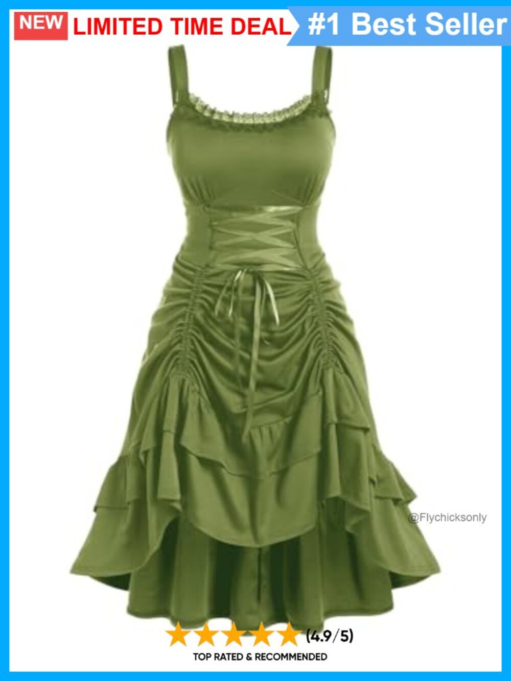Gothic Renaissance A-Line Midi Dress Backless Mesh Ruched Plus Size - Picture 1 of 6
